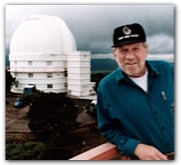 Bill Hobby and the Hobby-Eberly Telescope, Fort Davis, c. 1997. Courtesy of the Hobby family.