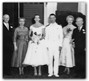 Wedding Photo with family, 1954. Courtesy of the Hobby family.